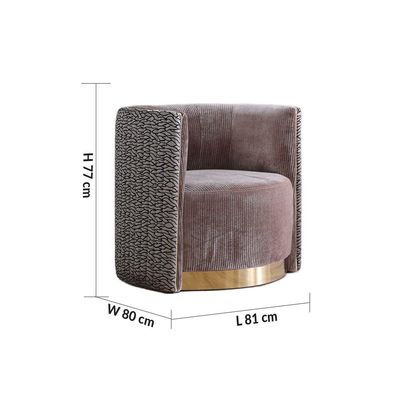 Leon 1-Seater Fabric Sofa