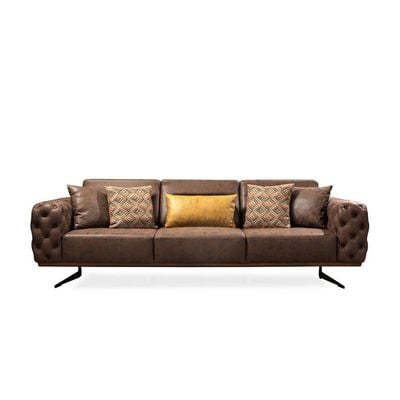 Salons 4-Seater Fabric Sofa