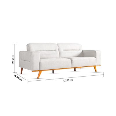 Kelbek 3+1+1 Seater Fabric Sofa