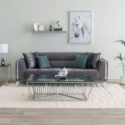 Seychelles 3-Seater Fabric Sofa