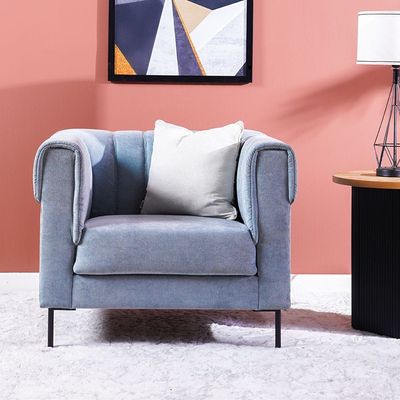 Saga 1-Seater Fabric Sofa