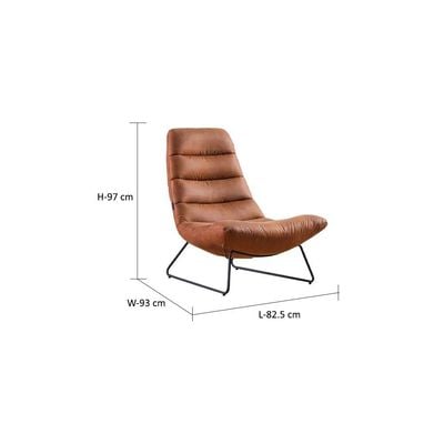 Milford 1 Seater Faux Leather Lounger