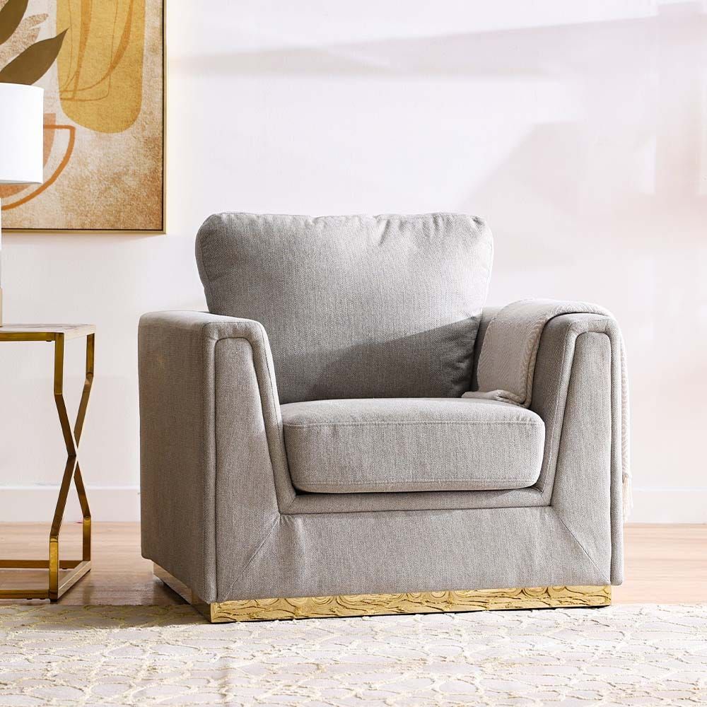 Sofa and swivel on sale chair set