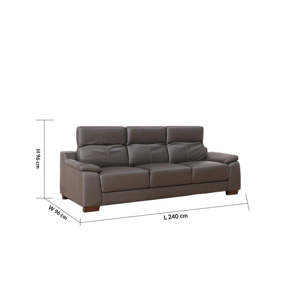 Black deals leather settee