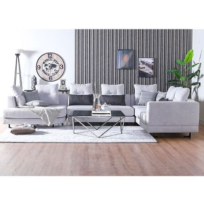 Gocek 5-Seater Fabric Corner Sofa