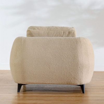 Luna 1 Seater Fabric Sofa - Brown