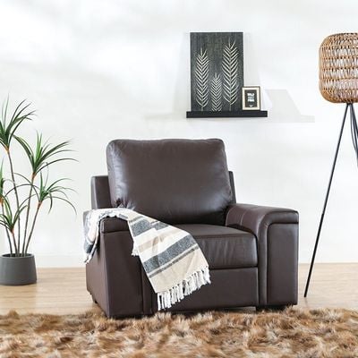 Vegas 1-Seater Half Leather Sofa