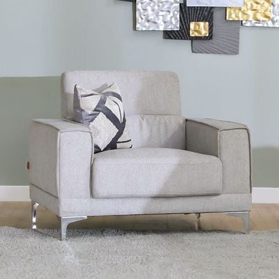 Cayley 1 Seater Fabric Sofa - Beige