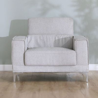 Cayley 1 Seater Fabric Sofa - Beige