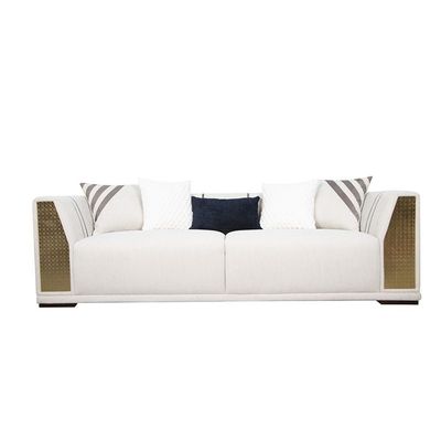 Drayton 3 Seater Fabric Sofa - Light Grey
