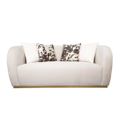 Mottley 2 Seater Fabric Sofa - Beige