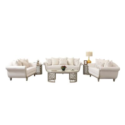 Bunbury 7-Seater Fabric Sofa Set - Beige - With 2-Year Warranty