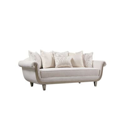 Bunbury 3 Seater Fabric Sofa - Beige