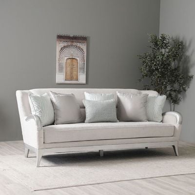 Busselton 3+2+1+1 Seater Fabric Sofa Set- Grey