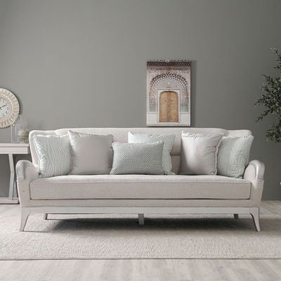 أريكة قماشية 3 مقاعد من بوسلتون - رمادي
