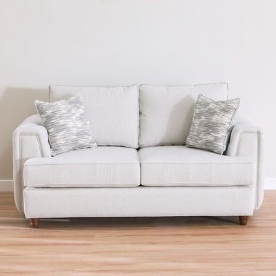 Moscow 2 Seater Fabric Sofa - Light Grey