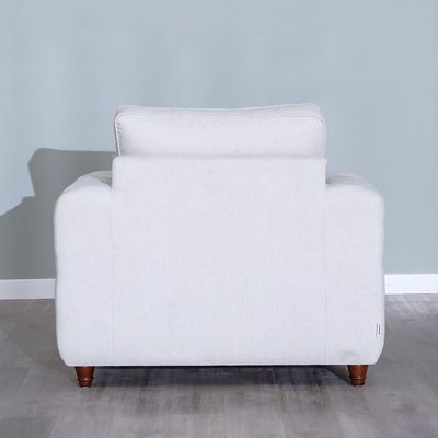 Moscow 1 Seater Fabric Sofa - Light Grey