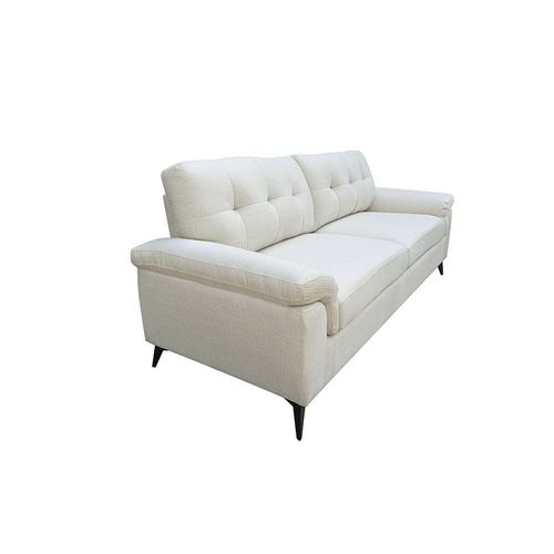 Ambrosia 3-Seater Fabric Sofa - Beige