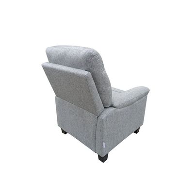 Charis 1-Seater Fabric Pushback Recliner - Grey