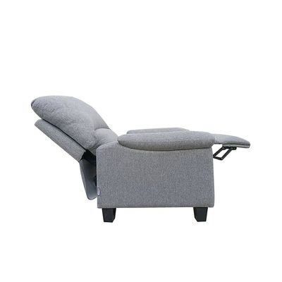 Charis 1-Seater Fabric Pushback Recliner - Grey