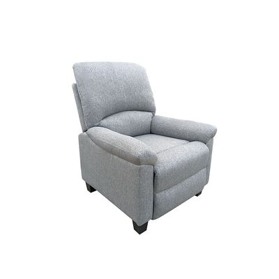 Charis 1-Seater Fabric Pushback Recliner - Grey