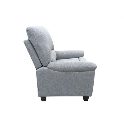 Charis 1-Seater Fabric Pushback Recliner - Grey