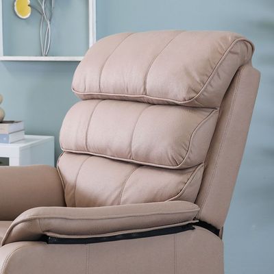 Cleon 1-Seater Fabric Manual Recliner - Brown - With 2-Year Warranty