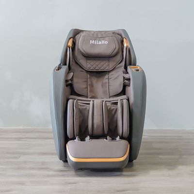 Kaito Leather Massage Chair - Grey / Brown