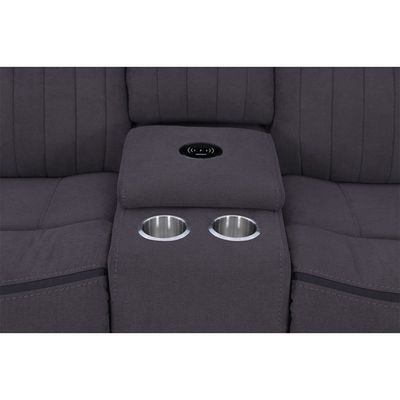 Illumi 2 Seater Motion Recliner - Smoke Grey