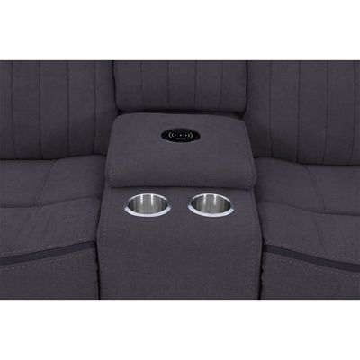 Illumi 2 Seater Motion Recliner - Smoke Grey