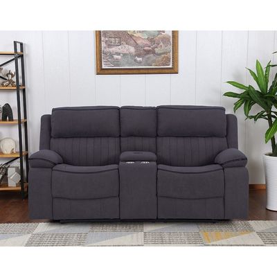 Illumi 2 Seater Motion Recliner - Smoke Grey