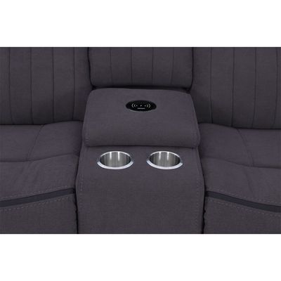 Illumi 3+2+1 Seater Motion Recliner Set - Smoke Grey