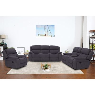 Illumi 3+2+1 Seater Motion Recliner Set - Smoke Grey