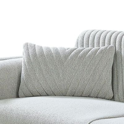 Elegance 3+1 Seater Fabric Sofa Set- Grey - With 2-Year Warranty