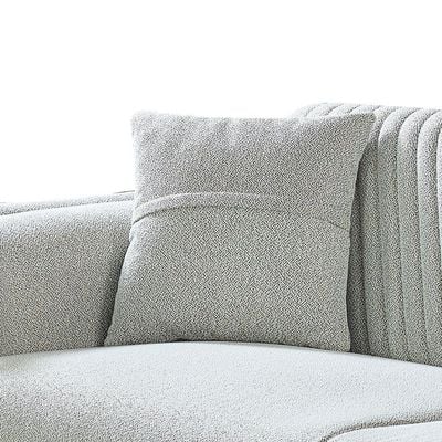 Elegance 3+1 Seater Fabric Sofa Set- Grey - With 2-Year Warranty