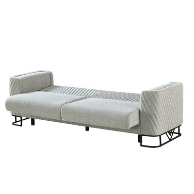 Elegance 3+1 Seater Fabric Sofa Set- Grey - With 2-Year Warranty