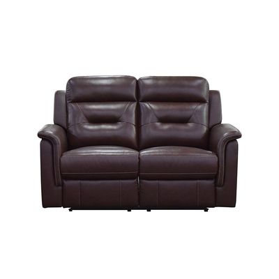 Houston 3+2+1 Seater Half Pure Leather Recliner Set-Chocolate