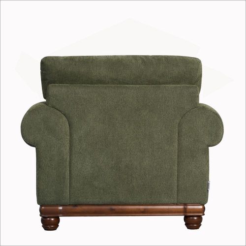 Portland 1-Seater Fabric Sofa – Green - With 2-Year Warranty