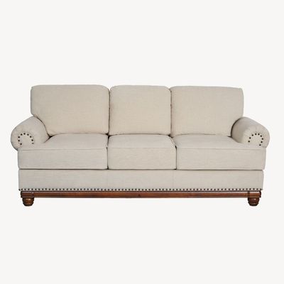 Portland 3-Seater Fabric Sofa – Beige - With 2-Year Warranty