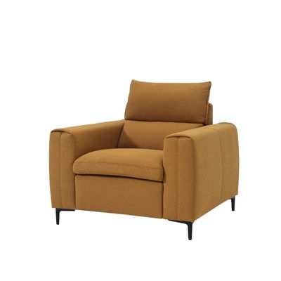 Palermo 1-Seater Fabric Sofa - Honey Gold - With 2 Years Warranty