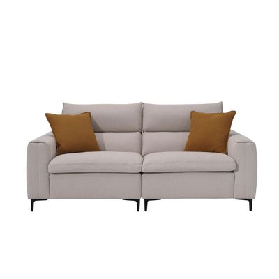 باليرمو - أريكة قماشية بمقعدين - بيج - مع ضمان مدة عامين