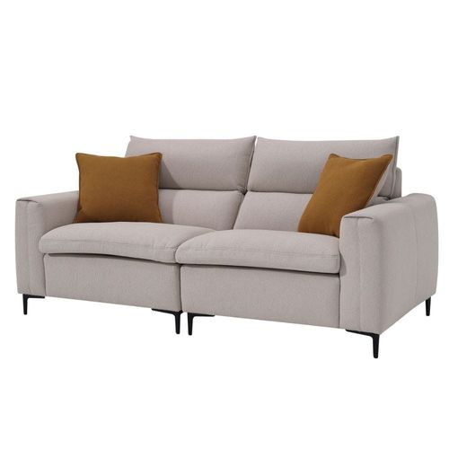Palermo 2-Seater Fabric Sofa - Beige - With 2 Years Warranty