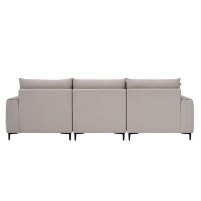 باليرمو- أريكة قماشية 3 مقاعد - بيج - مع ضمان مدة عامين