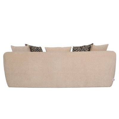 Fresno 3-Seater Fabric Sofa – Sand