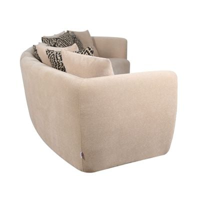 Fresno 3-Seater Fabric Sofa – Sand