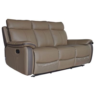 Arlington 3+2+1-Seater Faux Leather Manual Recliner – Tan – With 2-Year Warranty