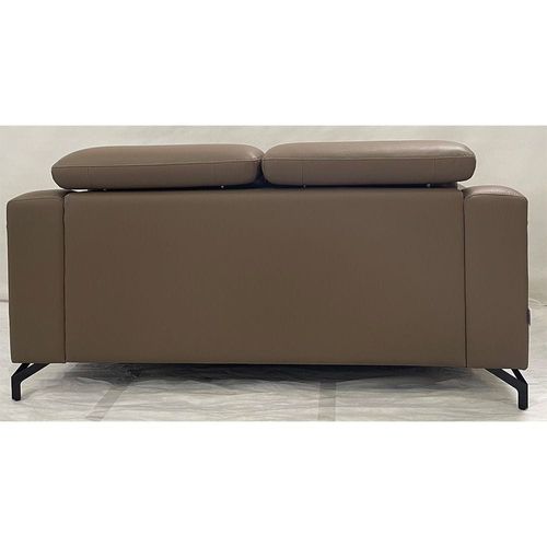 Napoli 2-Seater Faux Leather Sofa – Coffee