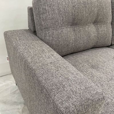 Gilbert 3-Seater Fabric Right Corner Sofa - Grey