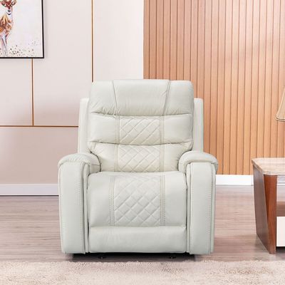 Fremont 1 Seater Fabric Glider Recliner - Beige