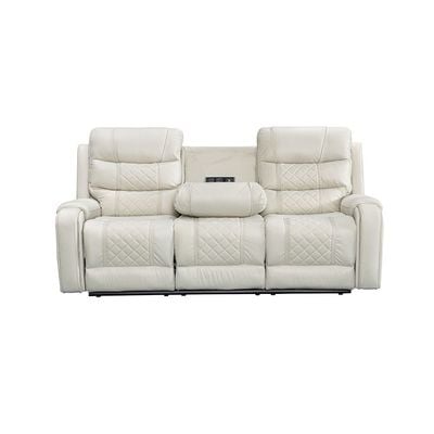 Fremont 3 Seater  Fabric Recliner - Beige